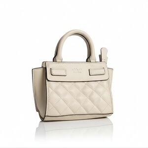 Guess Est. 1981 White Quilted Mini Shoulder Bag